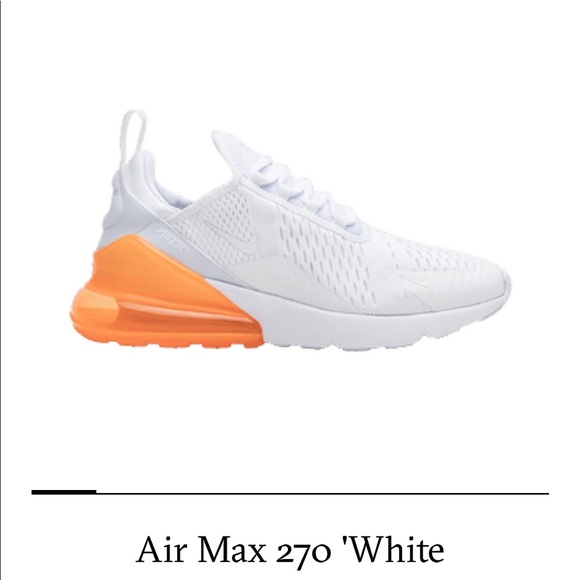 Nike Shoes Mens Air Max 270 Total White Orange 115 Poshmark Nike Shoes Mens Air Max 270 Total White Orange 115 Poshmark